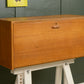 Ladderax Teak Vinyl Cabinet - Modular Cabinet