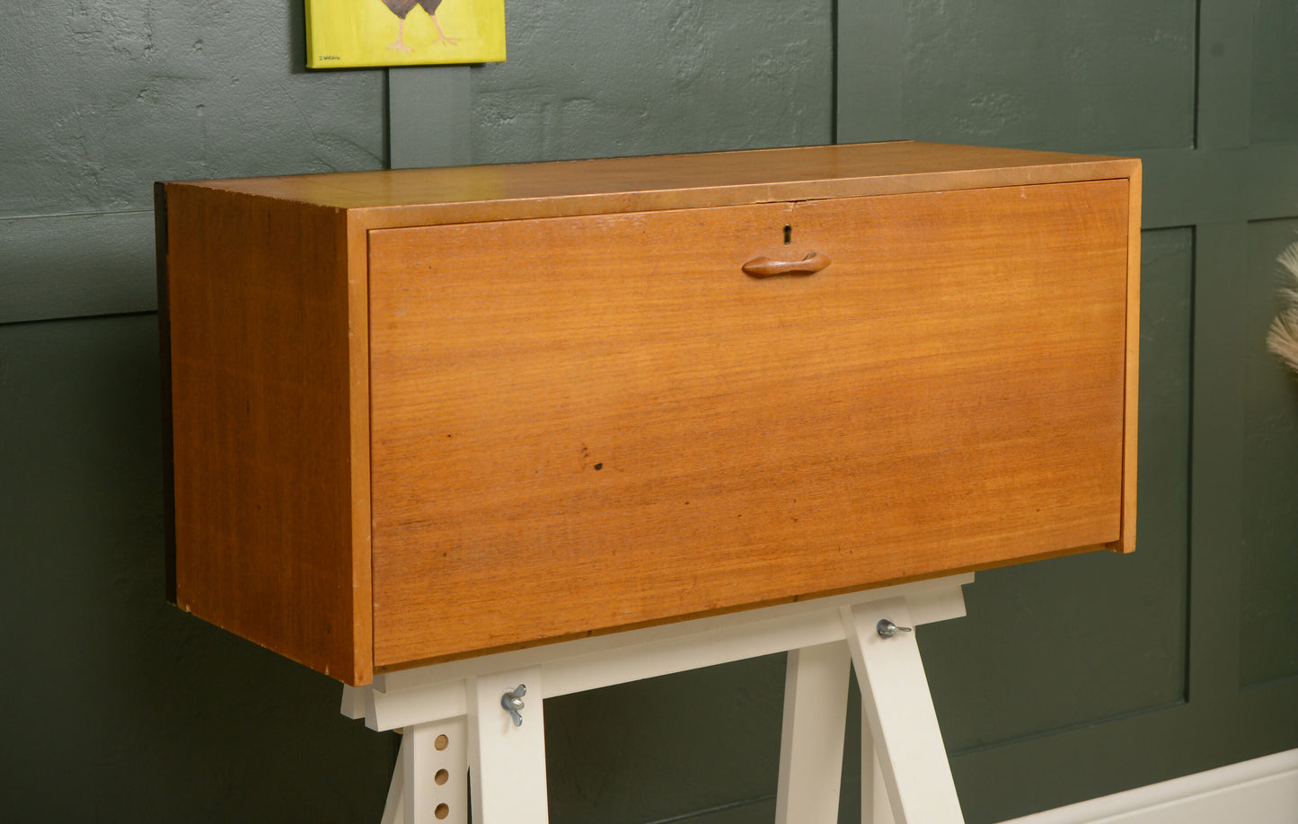 Ladderax Teak Vinyl Cabinet - Modular Cabinet