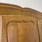 Wardrobe Vintage French Louis XVI Style Oak Triple Door Carved Armoire LOT 6467
