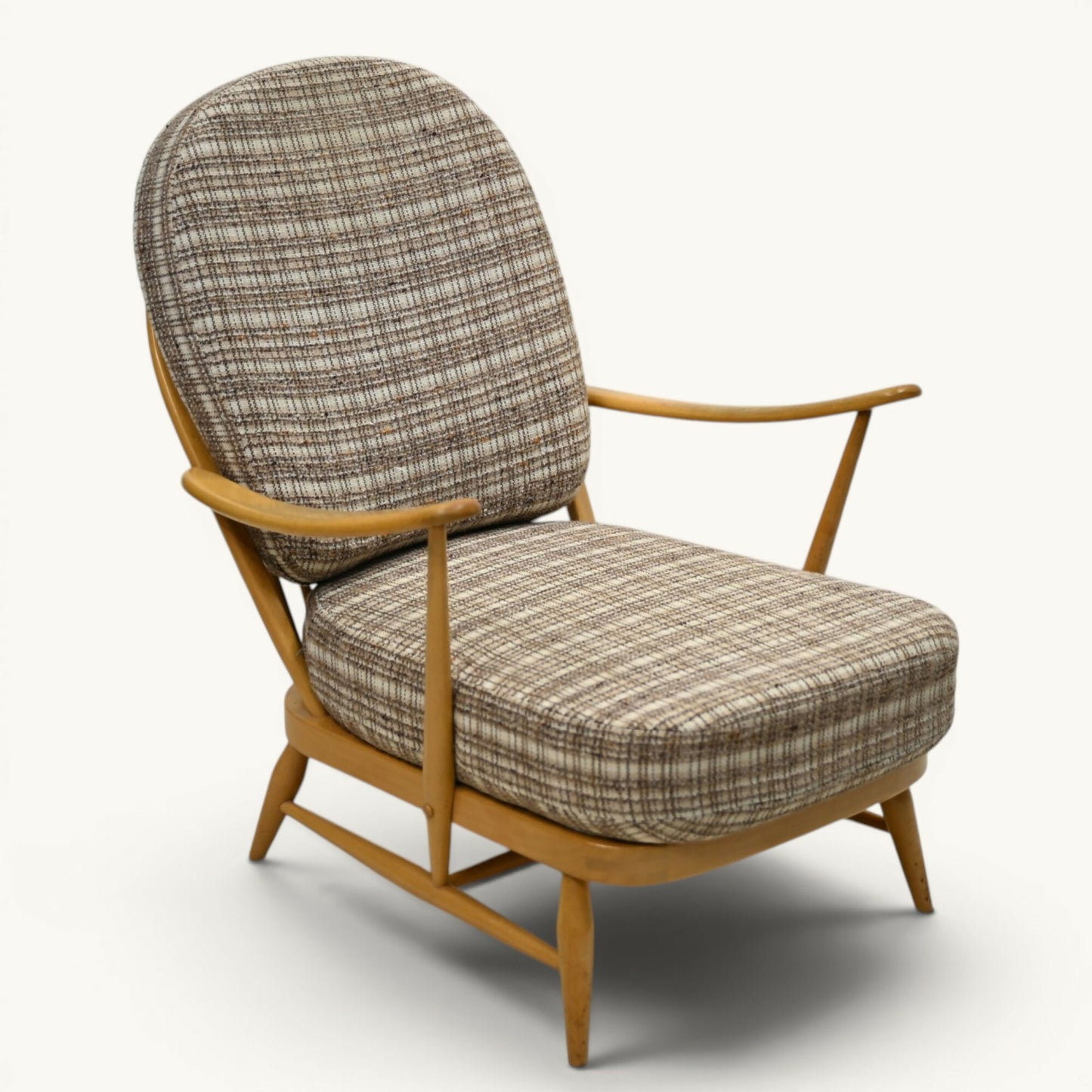 Ercol Windsor Easy Chair Model 203 1970s New Webbing Light Finish FREE Delivery*