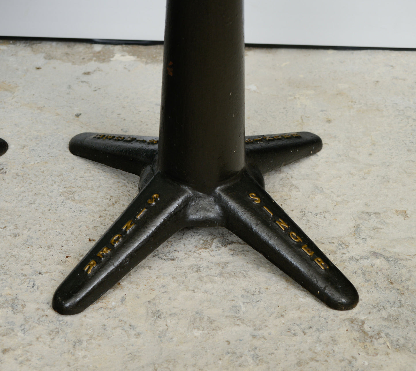 3 Antique Singer Sewing Machinists Stools - Cast Iron - Adjustable Height