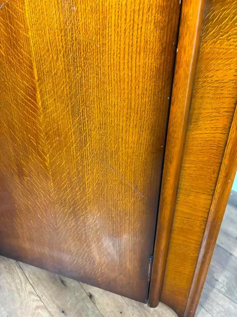 Vintage Oak Single Door Wardrobe