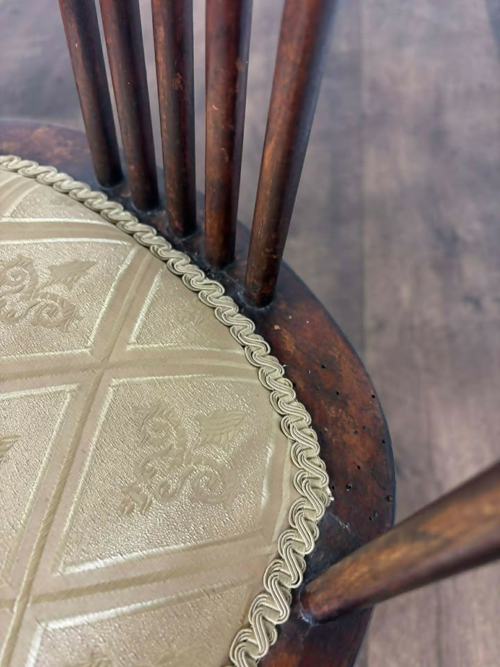 Pair of Early 20th Century Side Chairs – Decorative, Solid & Low-Seated