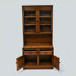 Ercol Mural Wall Unit Display Cabinet Glass Doors Golden Dawn FREE UK Delivery