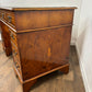 Reproduction Yew Wood Twin Pedestal Desk