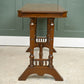 Antique Solid Oak Console Table - Medium Golden Finish