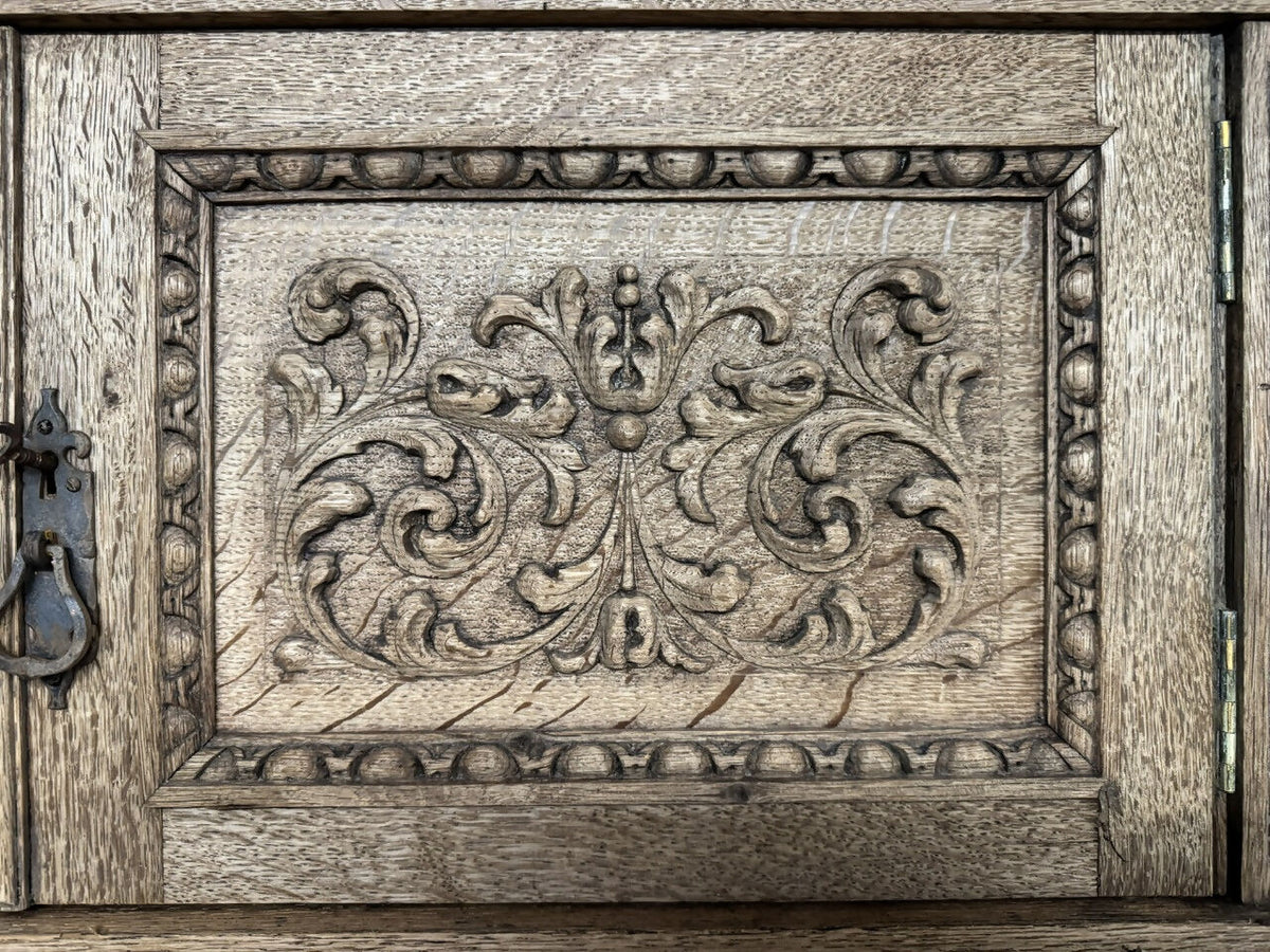 Handsome Carved Oak Sideboard