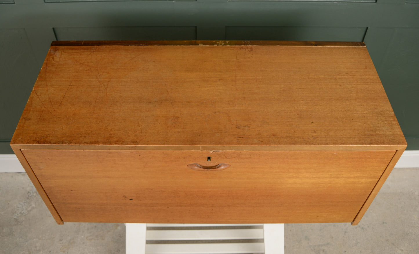 Ladderax Teak Vinyl Cabinet - Modular Cabinet
