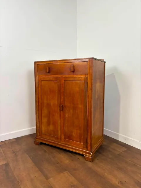 Vintage Oak Veneer Tallboy