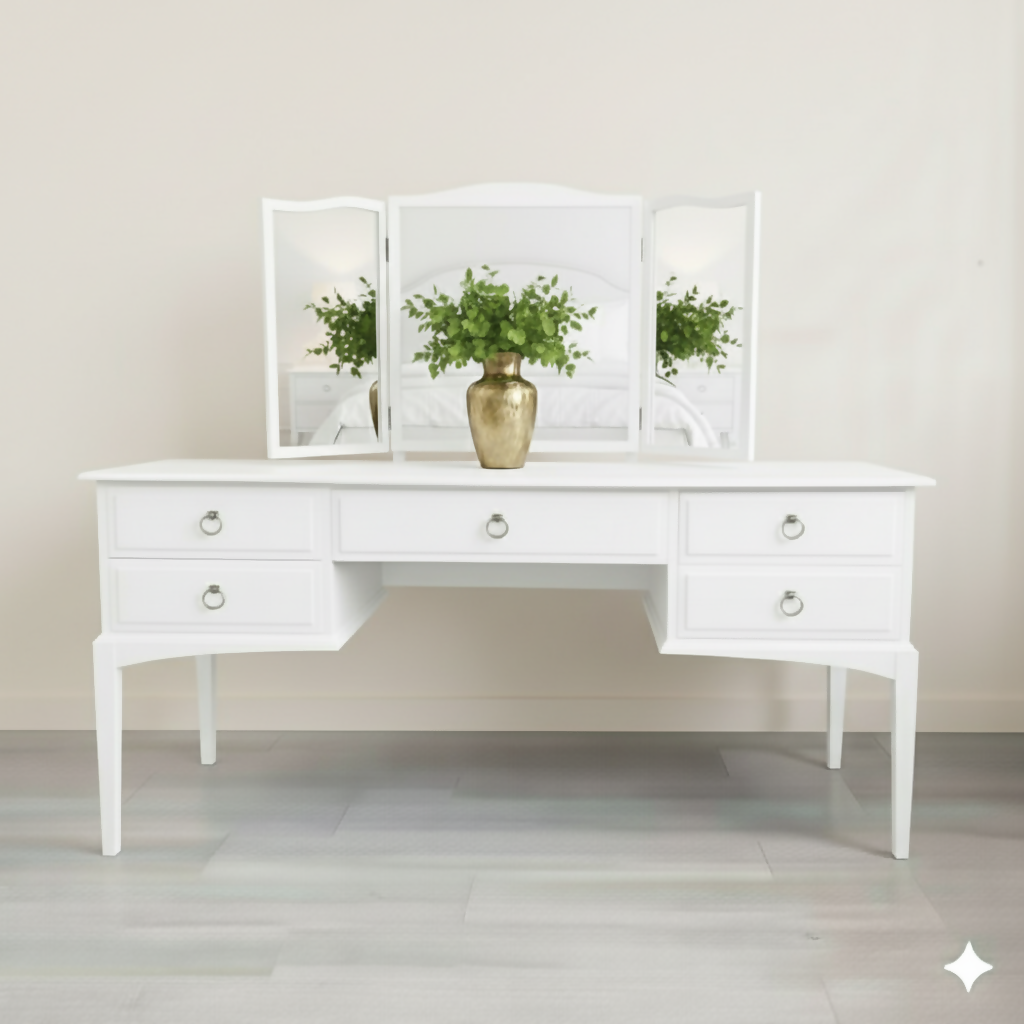 Stag minstrel white dressing table