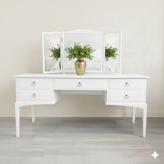 Stag minstrel white dressing table