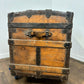 Victorian Domed Steamer Trunk / Antique Travel Chest