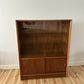 Vintage Mid Century Teak Display Cabinet Glass Fronted Bookcase Herbert Gibbs