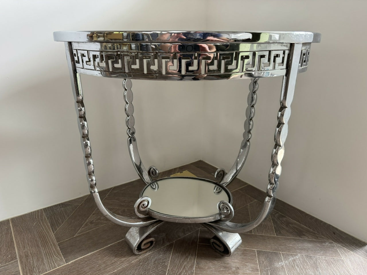Very High Quality Art Deco Chrome Occasional Table
