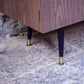 Mid Century Long Sideboard - Melamine - Tapered Legs - 1960s