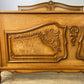 Bed Vintage French Louis XVI Style Double Frame Carved Headboard LOT 6391