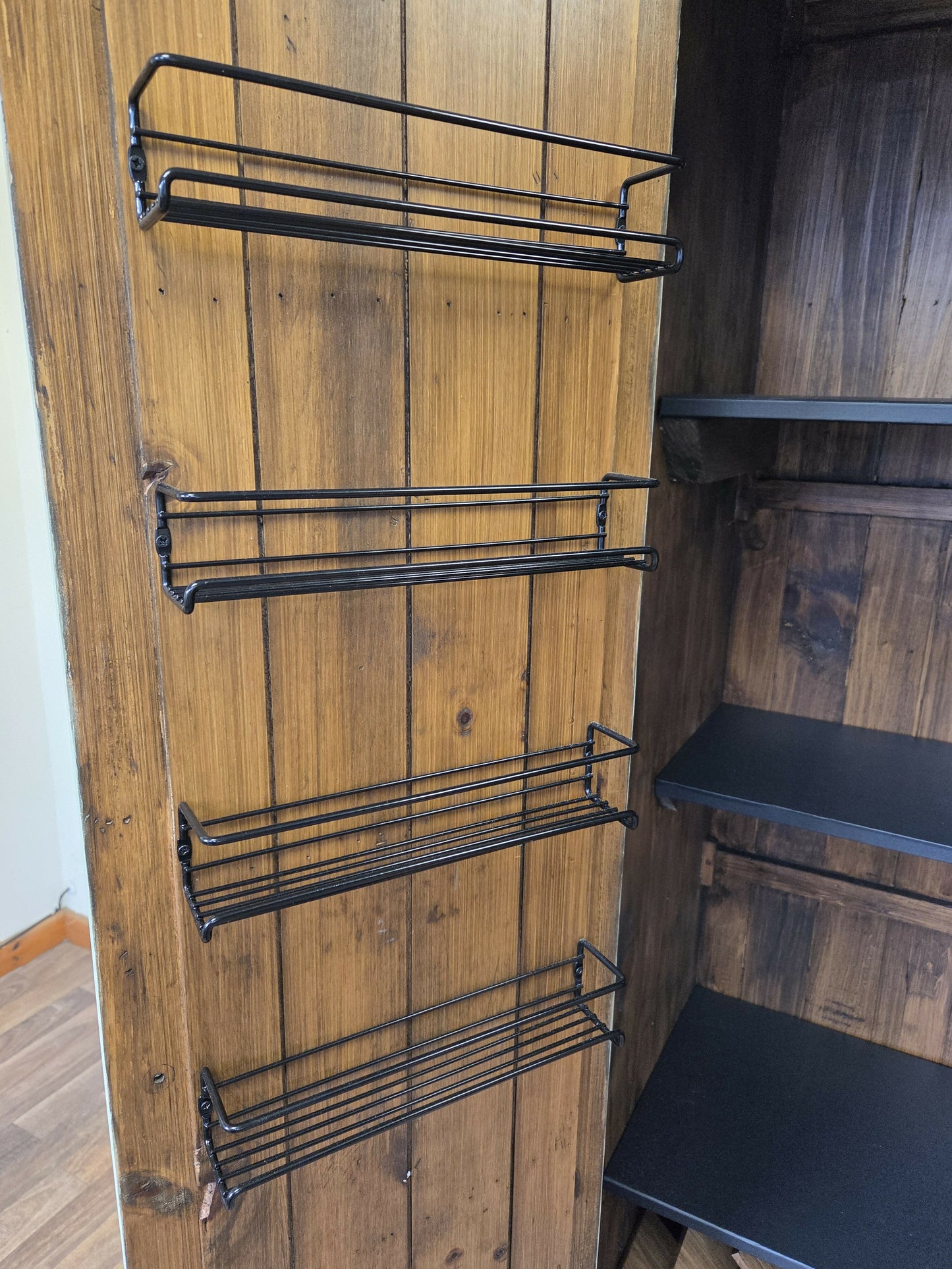 Rustic farmhouse style pantry/larder cupboard.