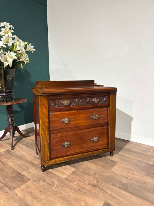 Victorian Oak & Carved Walnut Chest of Drawers99