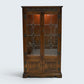 Old Charm Display Cabinet 3 Glass Shelves Tudor Cupboard #2155 FREE UK Delivery