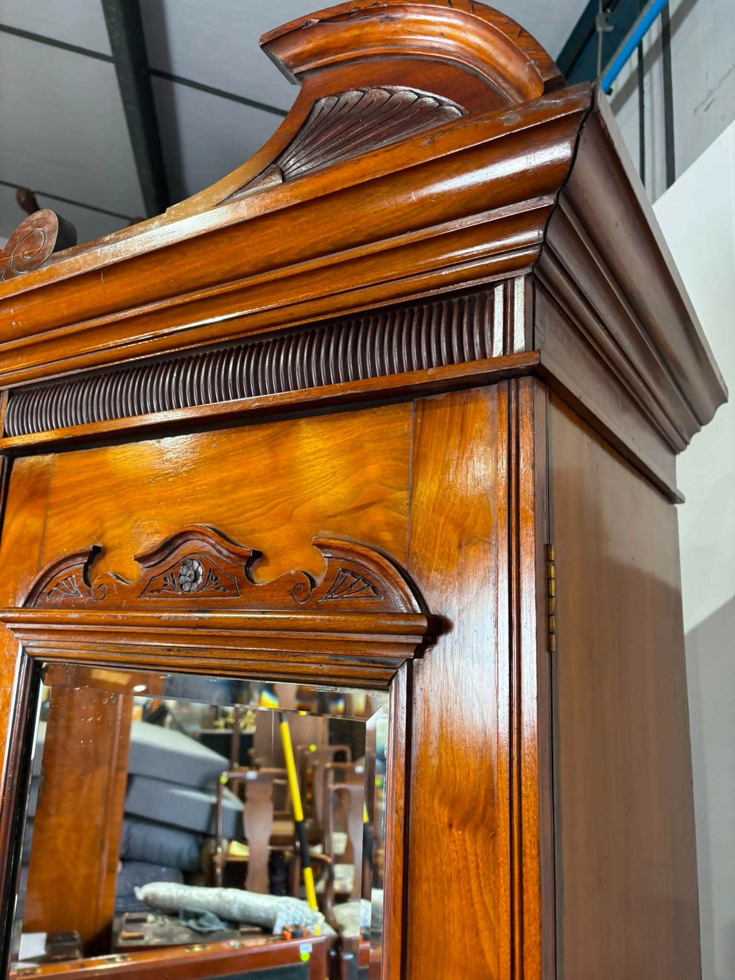 Edwardian Mahogany Compactum Wardrobe