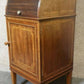 19th Century Inlaid Mahogany Tambour Shutter Cabinet / Bedside Cupboard