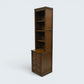 Old Charm Narrow Bookcase 4 Drawers 3 Shelves Light Oak FREE UK* Delivery