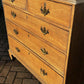 Vintage Georgian Light Oak Chest Of Drawers.