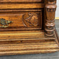 Chest of Drawers Antique French Style Marble Top Oak Carved Cabinet LOT 4808