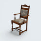 8 Old Charm Dining Chairs Inc 2 Carvers Vintage Oak Tudor Brown FREE UK Delivery