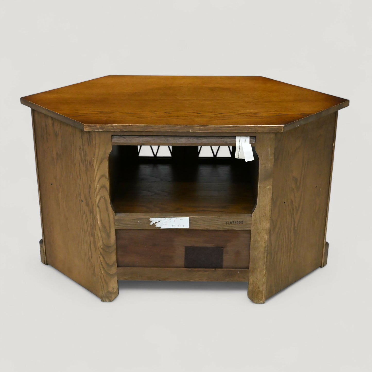 Old Charm Corner TV Stand Video Cabinet Model 2441 Light Oak FREE UK Delivery. SBR10947/1709E