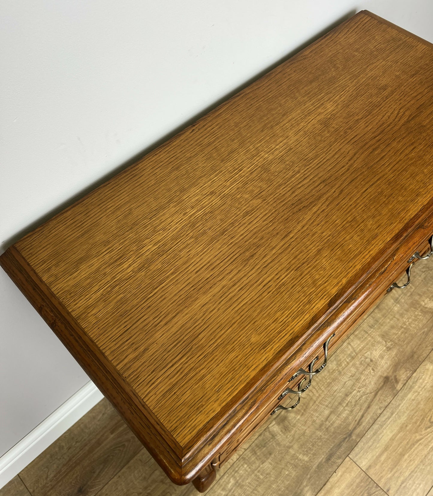 Chest of Drawers Vintage French Louis Oak 3 Drawers Carved Cabinet LOT 6234