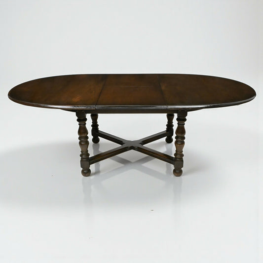 Ercol Extending Dining Table D End Seats 10 Model 705 Solid Elm FREE UK Delivery. SBR10599/1806E