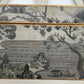 Antique Oak Chinoiserie decoupaged and hand painted large hinged Box