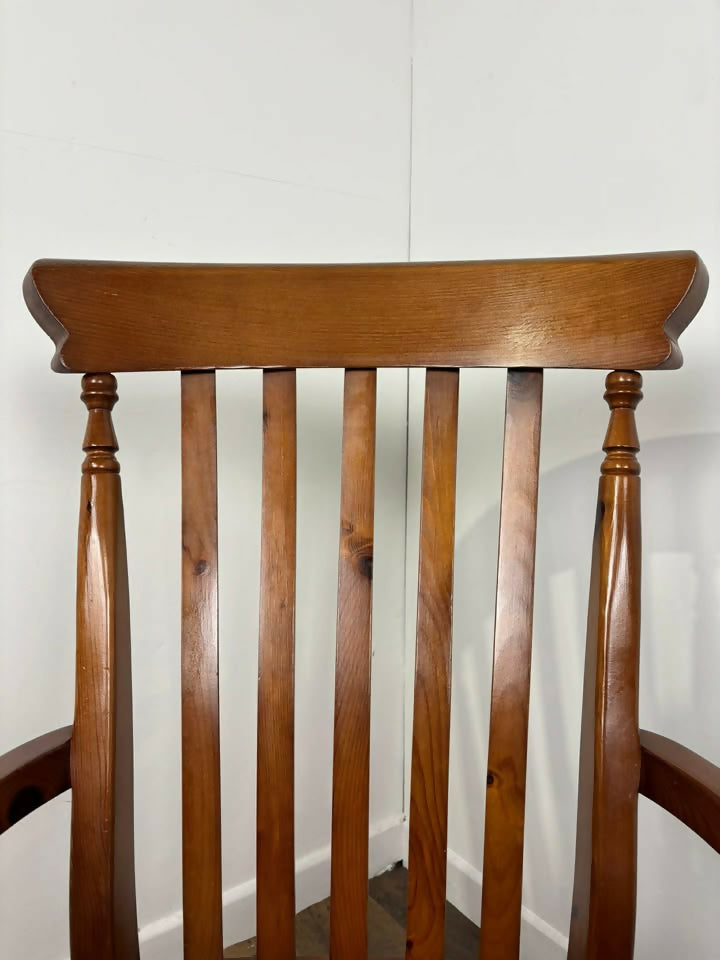 Reproduction Antique Pine Farmhouse Carver Chair