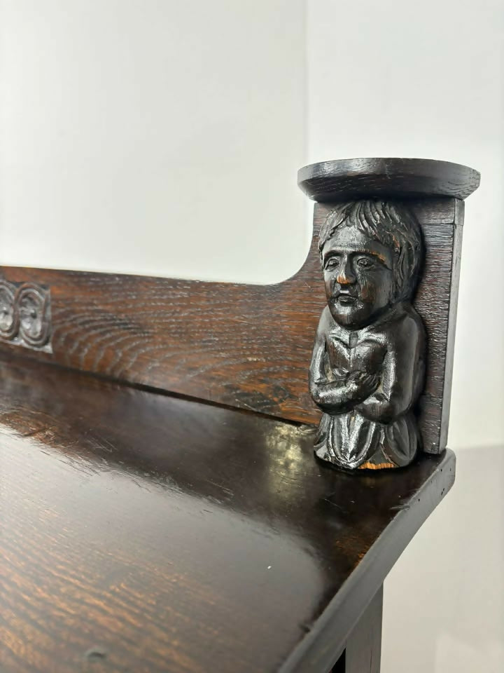 Late 19th Century Carved Oak Sideboard