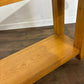 Modern Solid Oak Three Drawer Console Table