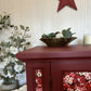 Cabinet Refinished in Red with Floral Decoupage