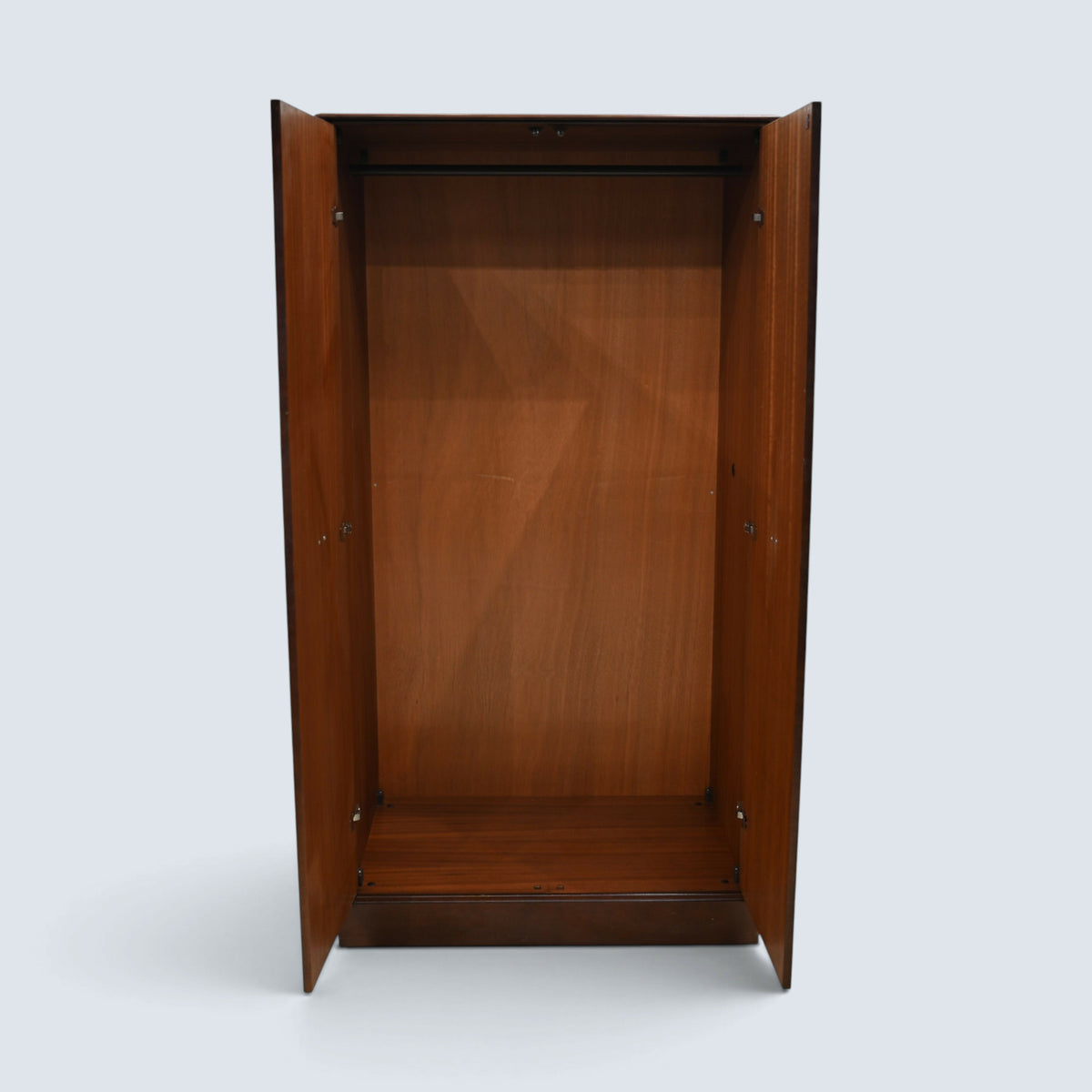 G-Plan Retro Double Wardrobe On Low Casters & Brass Handles FREE UK Delivery*