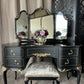 High Gloss Dressing Table Black and Gold Olympus Dressing Table
