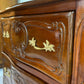 French Rococo style carved mahogany chest of drawers