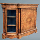 Victorian Inlaid Burr Walnut Credenza
