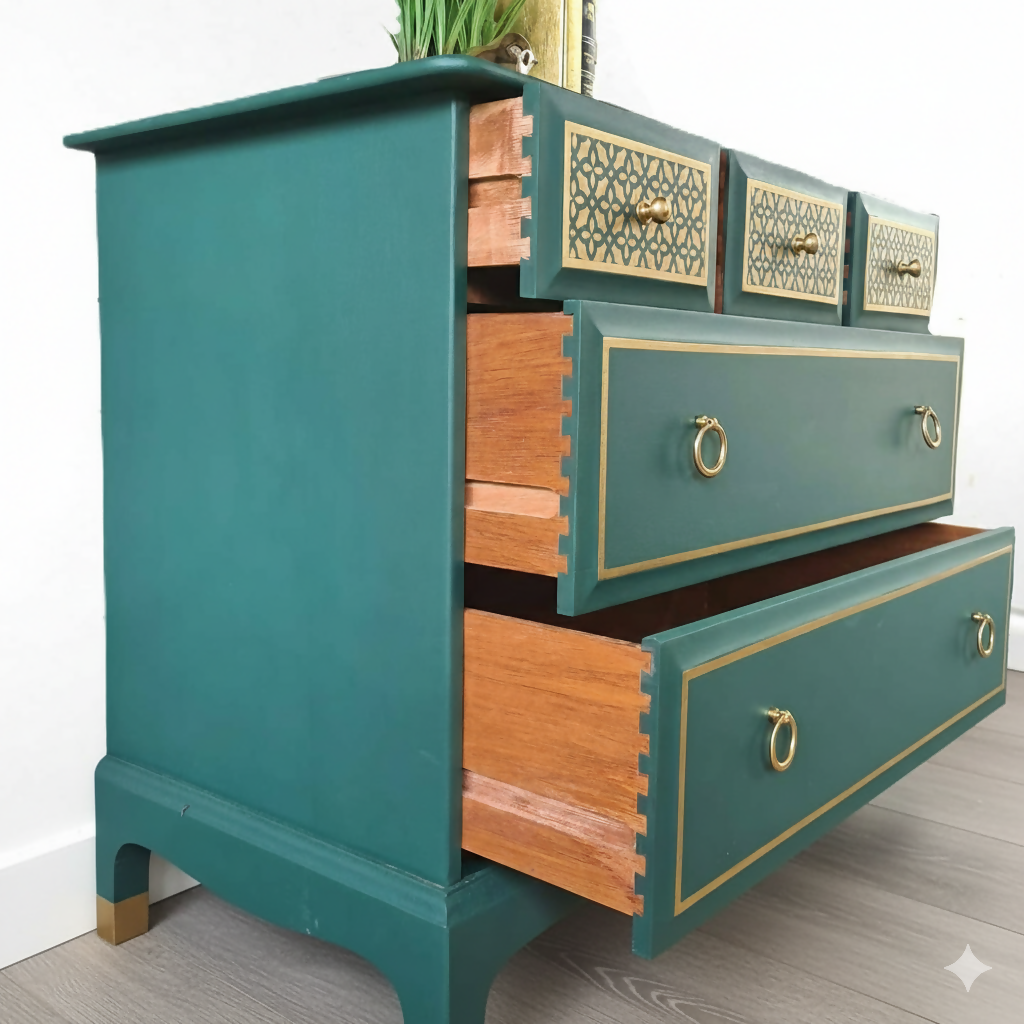 Stag minstrel chest of drawers