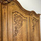 Wardrobe Vintage French Louis XVI Style Oak Four Door Carved Armoire LOT 6496