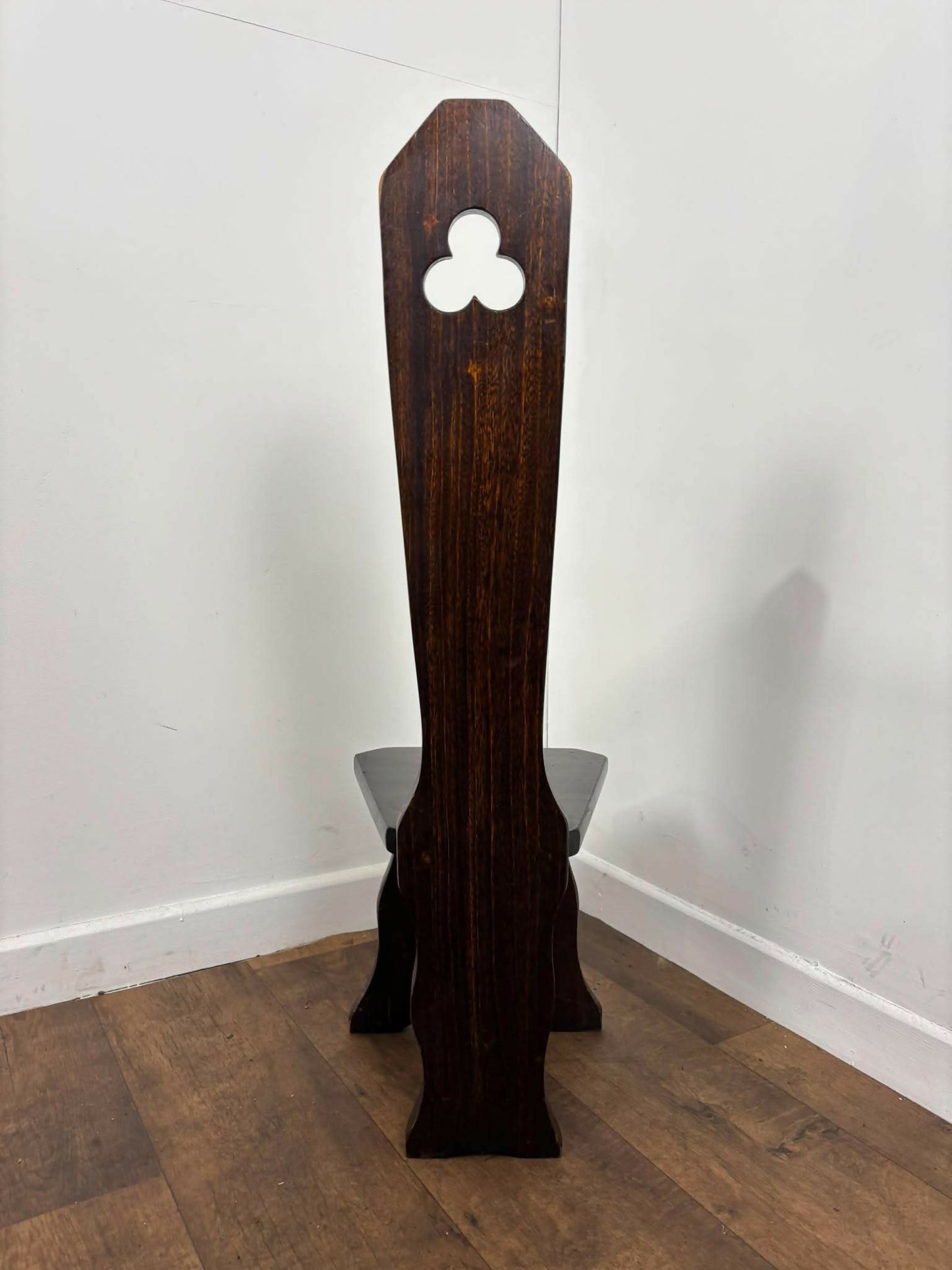 Vintage Dark Oak Spinning Chair