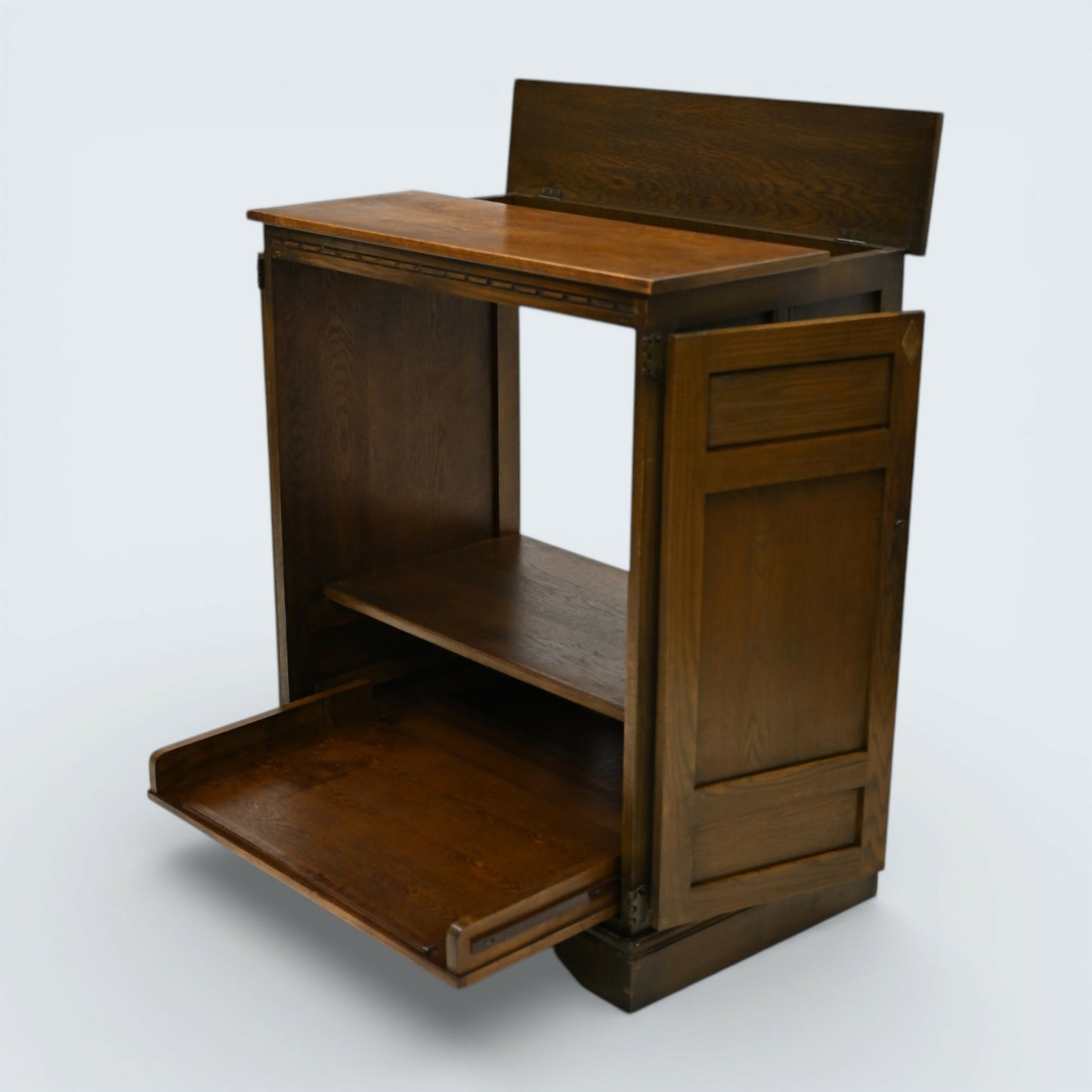 Old Charm Oak TV Video Cabinet Cupboard Light Oak Gold Diamond FREE UK Delivery*