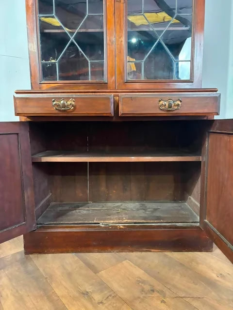 Edwardian Mahogany Astral Glazed Bookcase