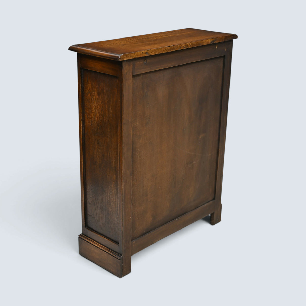 Bevan Funnell Reprodux Low Bookcase with 2 Shelves Leaded Glass FREE UK Delivery