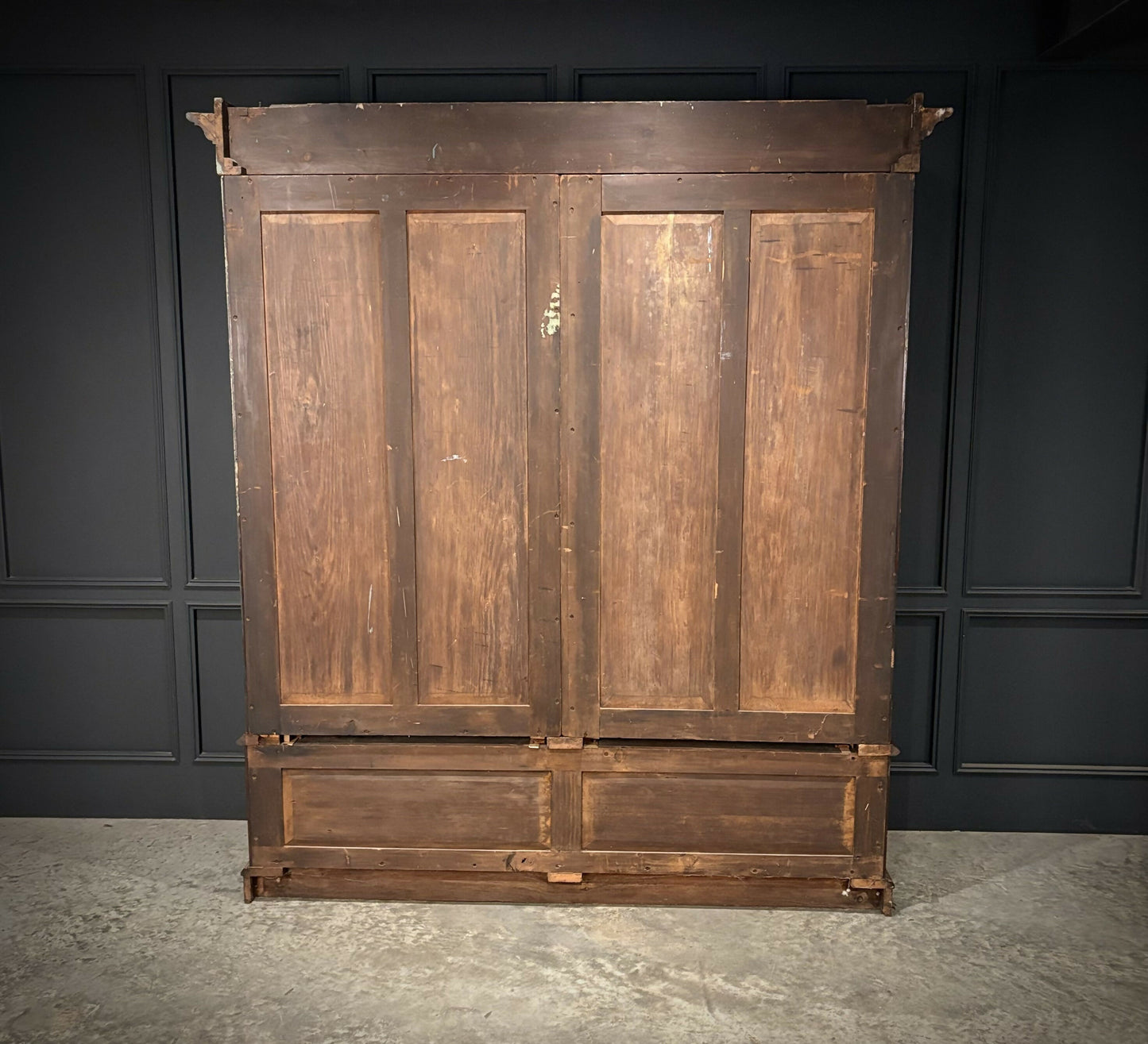 Vintage Victorian Mahogany Glazed Bookcase