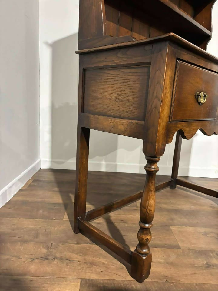 Vintage Oak Dresser on Turned Supports