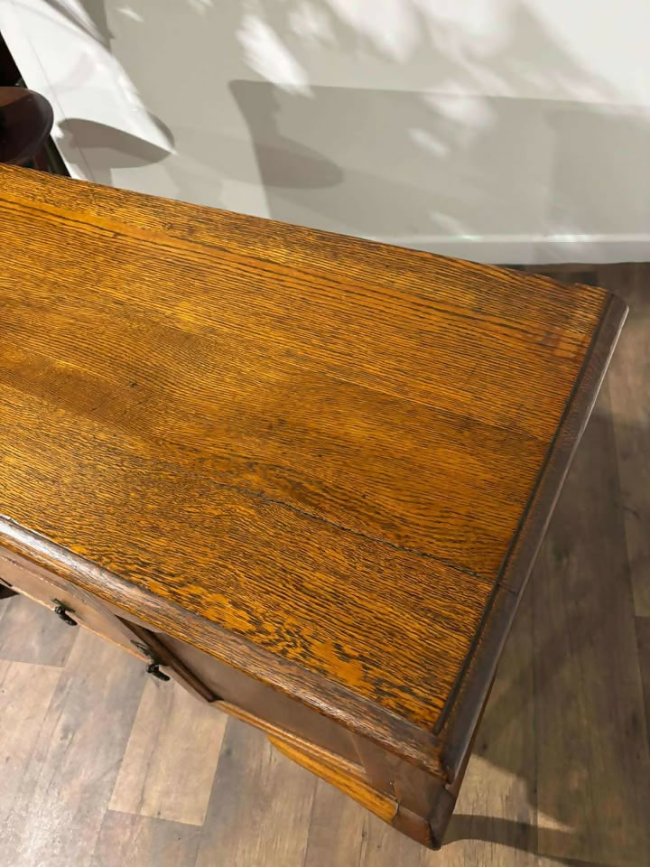 Vintage Oak Cabriole Leg Sideboard